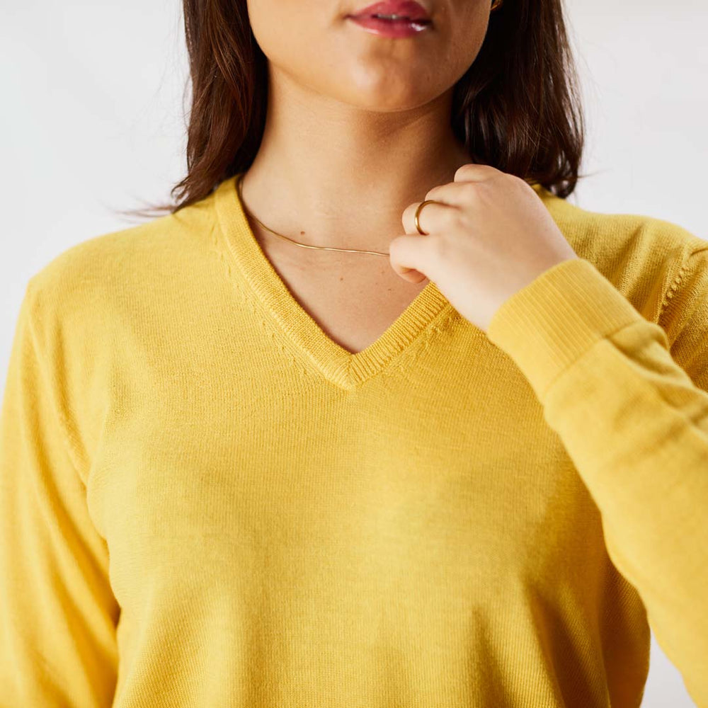 Merino women V-neck