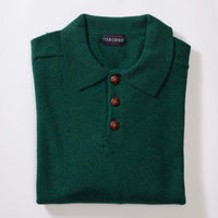 Lambswool polo sweater - Cossack