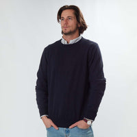 Cotone girocollo - Navy