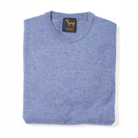 Lambswool crew neck - Blue Lovat