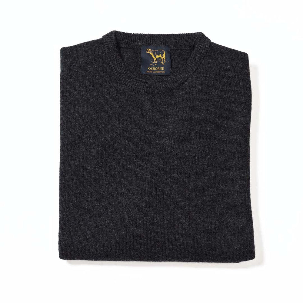 Lambswool crew neck - Charcoal