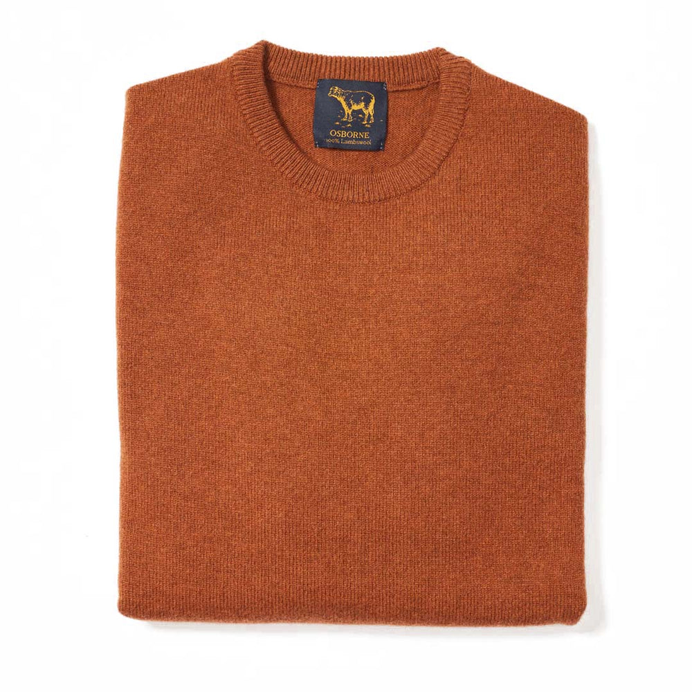 Lambswool crew neck - Chesnut