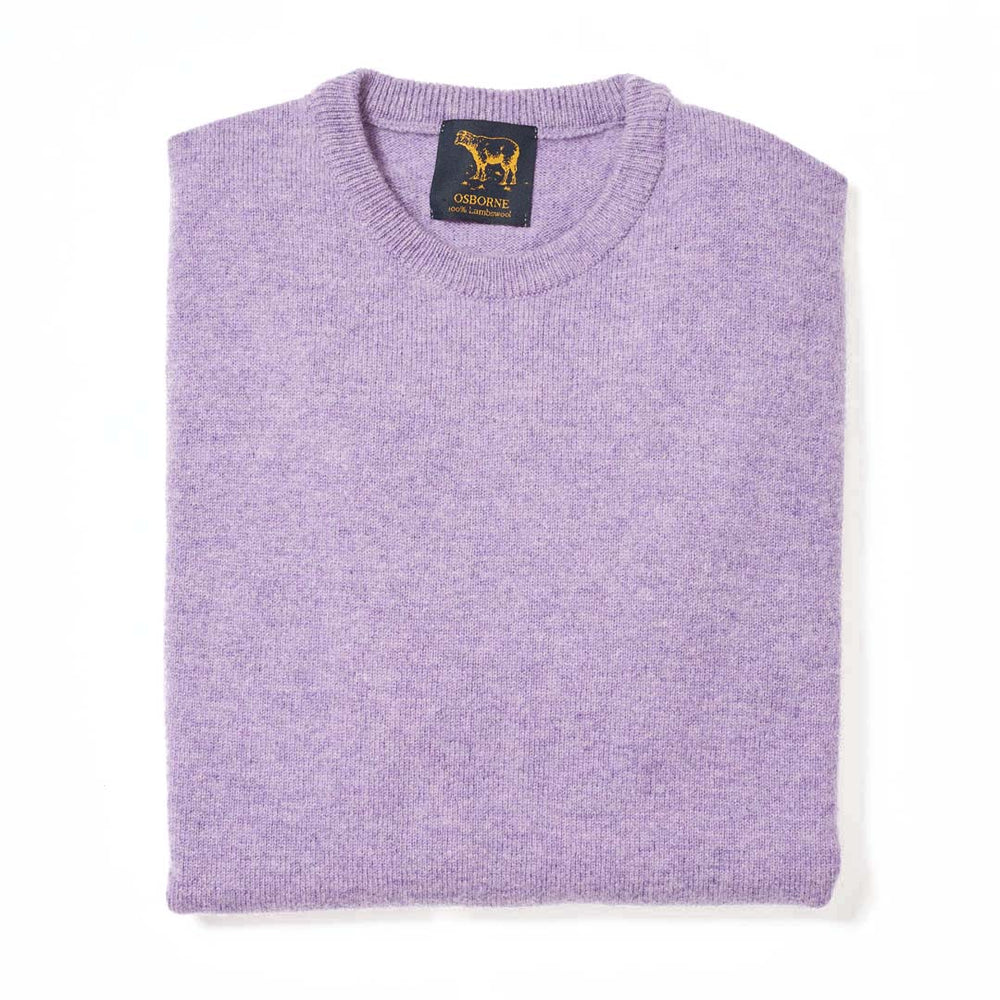 Lambswool crew neck - Dahlia