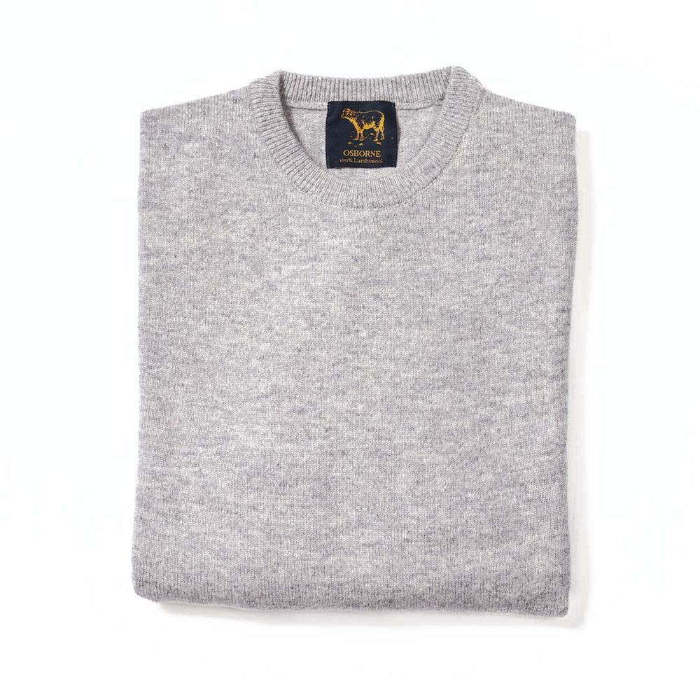 Lambswool crew neck - Light Grey