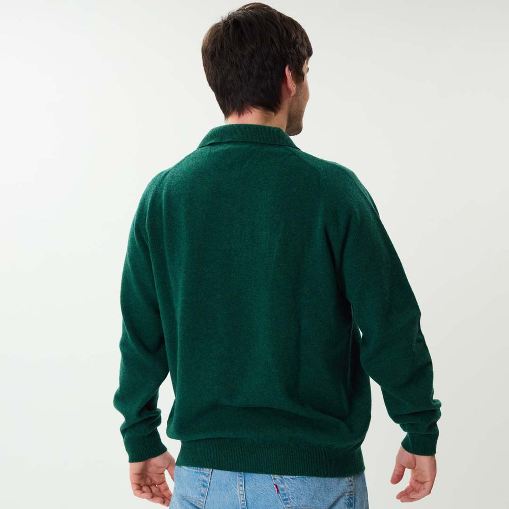 Lambswool polo sweater - Cossack