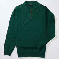 Lambswool polo sweater - Cossack