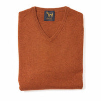 Lambswool V-neck - Chesnut