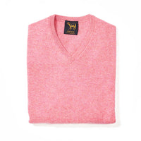 Lambswool V-neck - Nougat