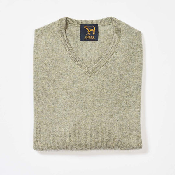 Lambswool V-neck - Orchard