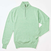 Lambswool quarter zip - Springtime