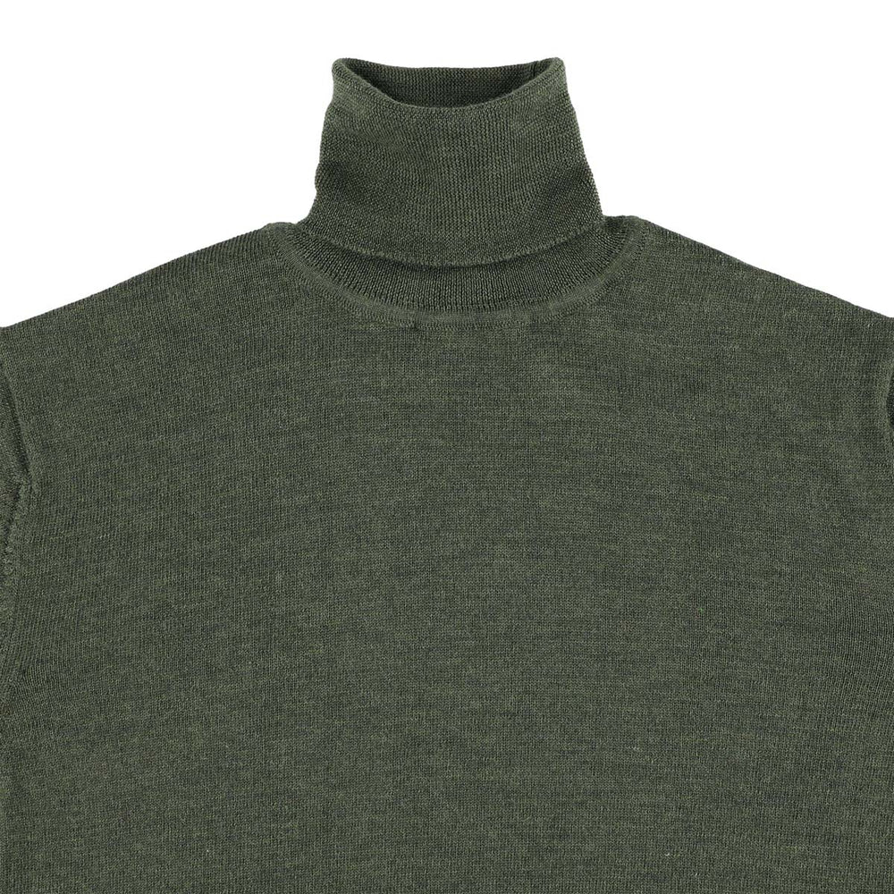 Merino roll neck - Hunter