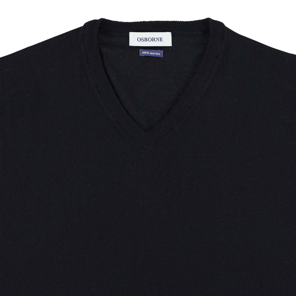 Merino V-neck - Navy