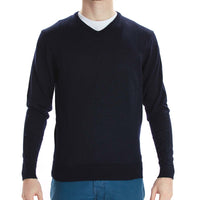 Merino V-neck - Navy