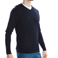 Merino V-neck - Navy