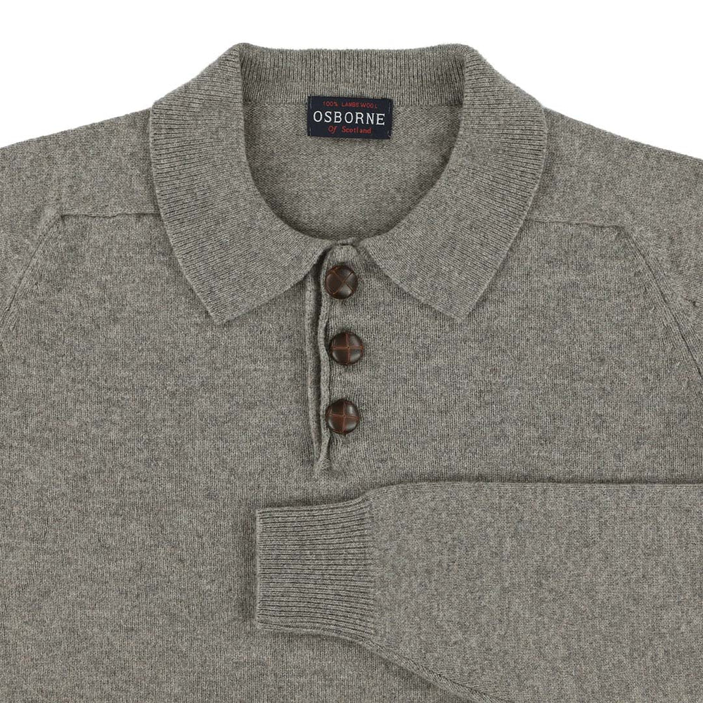 Lammwolle Polopullover - Vole